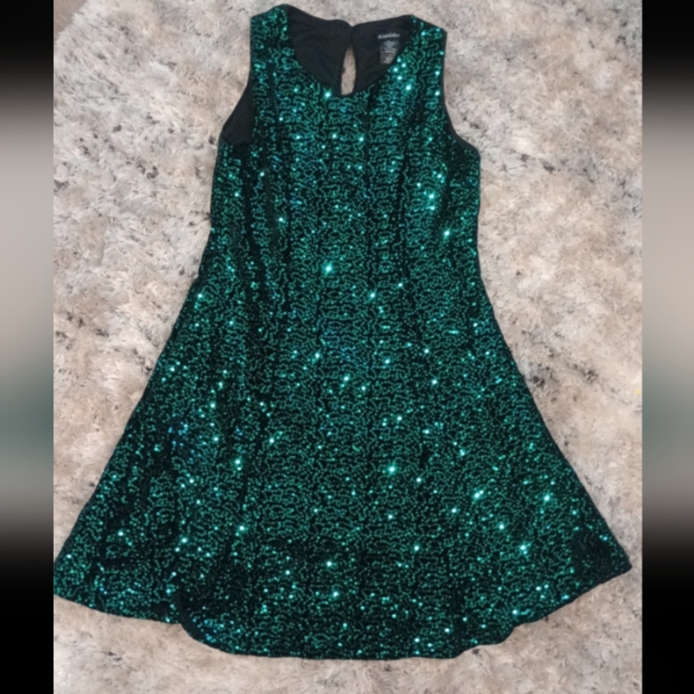 Sparkling Green Kids Dress